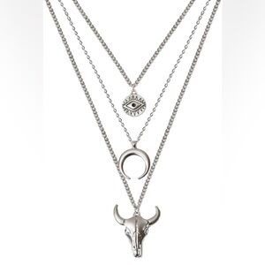 Silver Layered Necklace